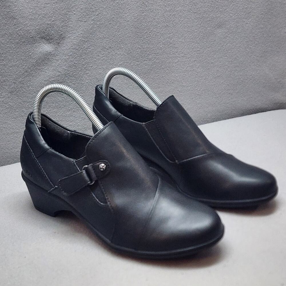 JBU Jambu Kyley Womens Ankle Heeled Booties Black Size 9 adjustable comfort shoe